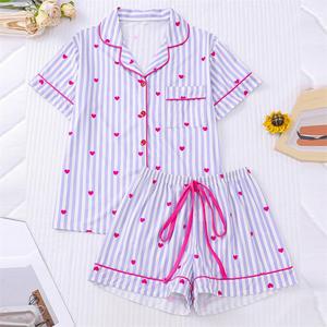 <span class=keywords><strong>Set</strong></span> pigiama con stampa personalizzata abbigliamento da notte carino da donna <span class=keywords><strong>Set</strong></span> abbigliamento da casa elegante da donna - Product Image 1