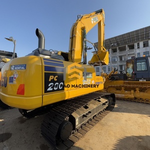 รถขุดไฮดรอลิกแบบตีนตะขาบ Komatsu PC200-8 มือสองคุณภาพสูงจากโรงงาน สำหรับงานก่อสร้างโครงสร้างพื้นฐาน - Product Image 3
