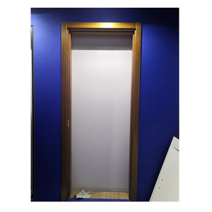 Cadre de <span class=keywords><strong>porte</strong></span> WPC facile à installer sur les grandes murs, cadres de <span class=keywords><strong>porte</strong></span> et appuis de <span class=keywords><strong>porte</strong></span> de grande taille avec étanchéité à l'eau, en couleur blanche et couleur bois - Product Image 2