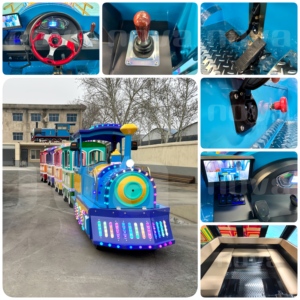 <span class=keywords><strong>Train</strong></span> sans rail électrique Nova Rides pour usage commercial touristique, modèle 24 places pour enfants, équipement de <span class=keywords><strong>train</strong></span> de balade de type carnaval - Product Image 4