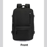 Sac à dos de voyage imperméable avec compartiment à chaussures, 180 °   Sac à dos pour ordinateur portable avec compartiment humide/sec, sangle de bagage, idéal pour les voyages d'affaires