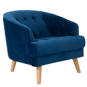 Nisco-Sillas de terciopelo para sala de estar, muebles modernos de espuma viscoelástica