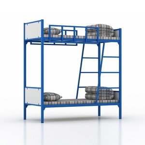Lits superposés en métal modernes pour dortoirs, lits superposés triples pour écoles - Product Image 1
