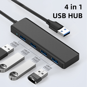 4 en 1 USB Hub 3,0 Transferencia rápida de datos Usb3.0 Hub de 4 puertos Compatible con Windows <span class=keywords><strong>PC</strong></span> Mac Impresora <span class=keywords><strong>HDD</strong></span> móvil para computadora portátil - Product Image 2