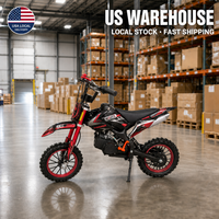 Moto tout-terrain à essence Yaztor 49cc noire pas chère, livraison rapide depuis l'entrepôt américain, mini moto tout-terrain pour enfants, moto 2 temps
