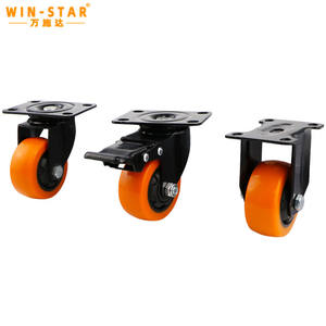 WINSTAR 40mm 2.5 pouces Roulettes en caoutchouc Roues Roulettes industrielles robustes pour meubles - Product Image 2