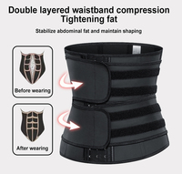 Ceinture Minceur Gainante Amincissante pour la Taille avec 2 Bretelles, Effet Sauna, Marque Blanche