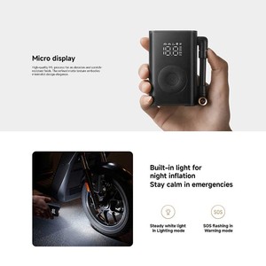 Compresor de Aire Eléctrico Digital Portátil <span class=keywords><strong>Xiaomi</strong></span> Mijia con Pantalla LED, Monitor de Presión de Neumáticos de 150 psi para Motocicleta/Bicicleta Eléctrica - Product Image 2