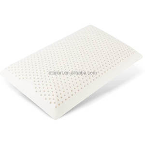 หมอนยางพารา Talalay ขนาดควีนไซส์ ธรรมชาติ ป้องกันภูมิแพ้ ระบายอากาศได้ดี ปลอกผ้าฝ้ายถอดซักได้ รองรับต้นคอ ใช้ในบ้าน - Product Image 1