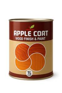 สีเคลือบไม้สังเคราะห์แอปเปิ้ลโค้ท 1 ลิตร สำหรับงานภายในและภายนอก เฟอร์นิเจอร์เคลือบสี พร้อมคุณสมบัติป้องกันรอยขีดข่วน - Product Image 2