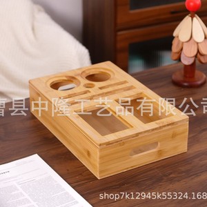 En stock : boîte de rangement pour canapé, boîte à collation en bois, porte-gobelet, boîte à collation, plateau pour fruits secs, boîte à bière. - Product Image 4