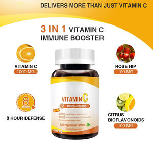 Label pribadi tablet Vitamin C 1000mg dengan suplemen fungsi imun mawar untuk dewasa - Product Image 2