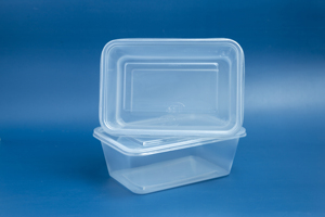 Boîte en plastique transparente jetable de forme rectangulaire 550ml 650ml 750ml 1000ml avec couvercle, logo personnalisé transparent - Product Image 5