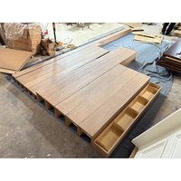 Poutres de plafond en contreplaqué avec placage en chêne blanc pour maisons, panneaux de plafond en bois, décoration intérieure