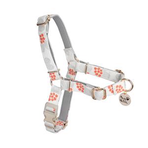 Harnais pour chien anti-traction en coton de luxe respirant et écologique, motif imprimé personnalisé tendance, adorable pour chiens de taille moyenne - Product Image 2