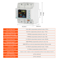 Compteur d'énergie triphasé Tuya Smart Life, moniteur de puissance électrique kWh, modèle de mesure intelligente QQ-3P4WL pour l'électricité