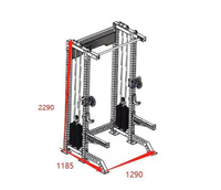 Équipement de musculation multifonctionnel, machine à croisement de câbles, rack de musculation Smith