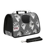 Sac à dos de transport pour chat en gros d'usine, sac de transport pour animaux de compagnie en nylon respirant, léger, classique, sportif, pour petits animaux d'extérieur
