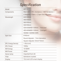 Winkonlaser penghilang rambut Laser IPL, lampu Pulse portabel DPL NIR mesin OPT e-light peremajaan kulit penghilang rambut