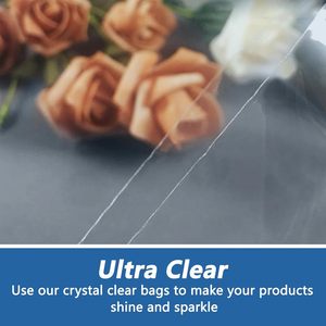 Clear Plastic Zipper <b>Bags</b> 4 X 6 Inches Resealable For Bakery Treats Jewelry Photos Storage 1000 Count - Product Image 3