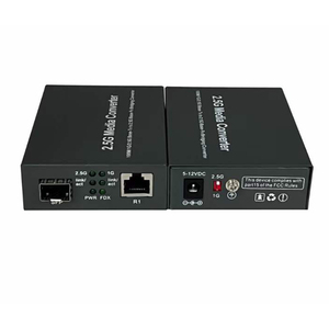 1,25G 2,5G 10G SFP Media Converter 1FX SFP <span class=keywords><strong>a</strong></span> 1TX <span class=keywords><strong>UTP</strong></span> RJ45 10/100/1000/2500Base-T RJ45 <span class=keywords><strong>a</strong></span> 2500Base-FX Fiber Media Converter SFP - Product Image 2