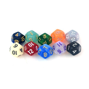 Dado Acrílico Transparente de 12 Caras (Dodecaedro) de Colores Surtidos al por Mayor, Dado D12 Personalizado para Juegos de Entretenimiento - Product Image 2