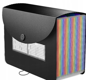 Chất lượng cao giá rẻ tùy chỉnh 24 túi mở rộng thư mục tập tin accordion tập tin tổ chức xách tay A4 thư Kích thước tập tin hộp - Product Image 1