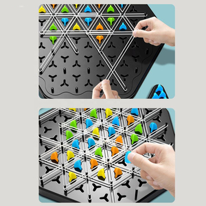 Juego de Ajedrez de Goma STEM, Multijugador, Entrenamiento de Pensamiento, Juguete Interactivo de Escritorio para Niños, Rompecabezas de Cadena Triangular - Product Image 3