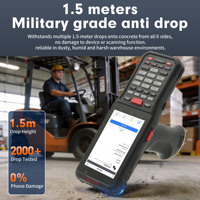 Terminal Portátil con Teclado Físico de 30/38/47 Teclas, Android 14, Batería de 9000 mAh, Intercambio en Caliente, Escáner de Código de Barras Industrial Zebra WMS, PDA