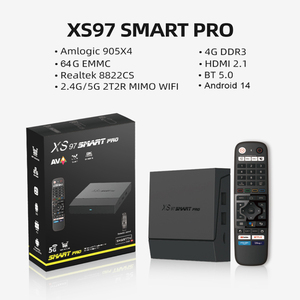 Top configuration Amlogic S905X4 OTT <b>TV</b> <b>Box</b> <b>Android</b> 14 XS97 Smart Pro Settop <b>Box</b> Quad Core 5G WIFI 4K high quality 4gb +32gb - Product Image 6