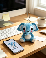 Boneka Plush Lucu Karakter Berbulu Lembut untuk Pajangan Kamar Tidur, Hadiah Ulang Tahun Anak, Boneka Plush untuk Waktu Bermain