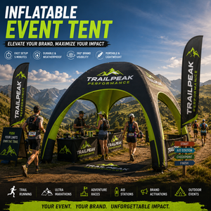 Tente gonflable personnalisée CATC, résistante aux intempéries, pour course de trail, ultra-marathon, point d'arrêt et station d'assistance - Product Image 1