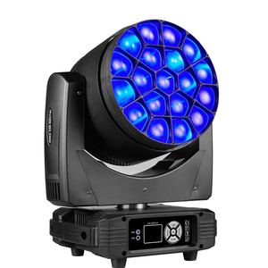 Luz Móvil de Cabeza con Zoom Bee Eye RGBW 4 en 1 de 19x15W, LED Beam Wash, Control DMX512, Iluminación de Escenario para <span class=keywords><strong>DJ</strong></span>, Conciertos, Eventos, Bodas y Espectáculos - Product Image 2