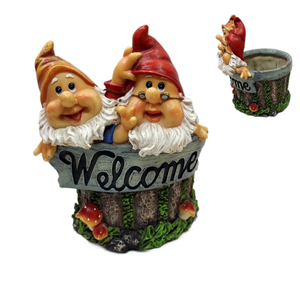 Hada de resina polivinílica para acampar, forma de caravana, estatua de jardín de hadas, figurita de casa, casa de árbol con luz Led con energía Solar - Product Image 5