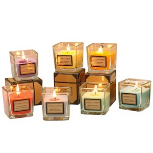 Günstige Handgemachte Duftkerzen aus Sojawachs Luxuriöse Glaskerzen & Raumduft Valentinstag-Geschenk - Product Image 1