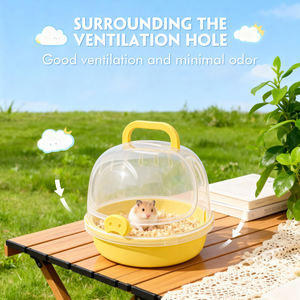 <span class=keywords><strong>Cage</strong></span> portable transparente en plastique pour petits animaux, idéale pour oiseaux et hamsters, en PP ventilé, pour extérieur – Fournitures pour animaux de compagnie – Vente chaude - Product Image 4