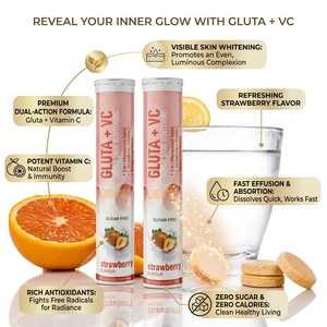 Compresse Effervescenti OEM di L-glutatione Plus per la Bellezza, Sbiancanti per la Pelle, Halal, 1000mg, con <span class=keywords><strong>Vitamina</strong></span> <span class=keywords><strong>C</strong></span> - Product Image 4