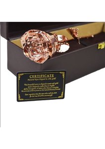 Rosa Real Bañada en Oro Rosa con Caja de Regalo de Alta Calidad, Rosa Eterna Dorada, Regalo para el Día de la Madre, Navidad, San Valentín, Aniversario - Product Image 4