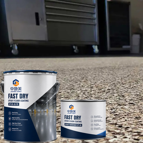 Professional High Gloss Self Leveling Epoxy Floor Coating and Epoxy Floor Paint Anti Slip Wear Resistant for Home Garage Floor
