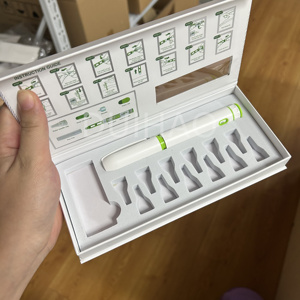 Eco Friendly Biodegradable Art Paper <b>Box</b> Custom Printed Body Contour Care Pen <b>Pack</b> Holds 1 Pen and Needles - Product Image 3