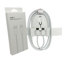 Câble de charge rapide USB-C tressé en nylon 60W pour téléphones mobiles, câbles de chargeur Type C pour iPhone 15 16 17 Pro Max