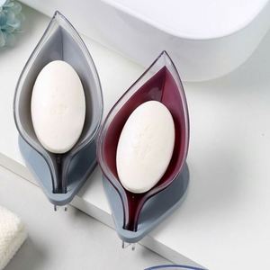Leaf Shape Box Soap Dish Storage Plate <b>Tray</b> Holder Case Supplies Bathroom Gadgets - Product Image 3