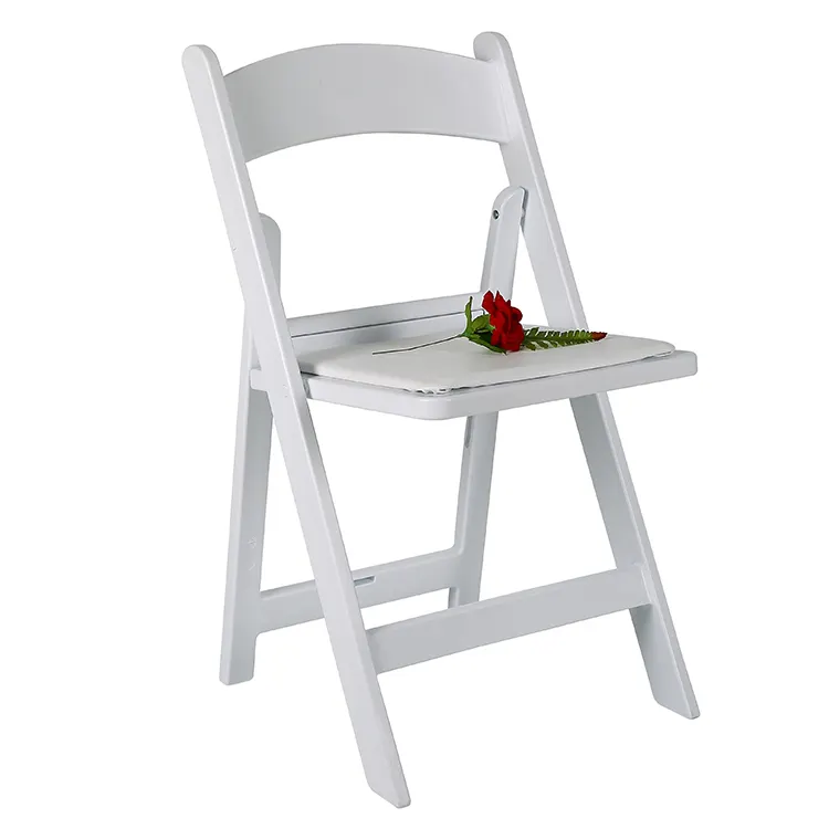 Wholesale Padded White/black/colors Banquet Event party chair Wimbledon Wedding Resin Folding Chairs
