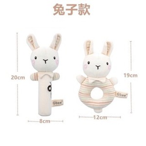 Giocattolo di peluche in cotone biologico per bambini educazione precoce <span class=keywords><strong>bambola</strong></span> a sonaglio per bambini 0-<span class=keywords><strong>1</strong></span> <span class=keywords><strong>anno</strong></span> - Product Image 6