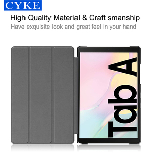 CYKE A Tre Ante DELL'UNITÀ di elaborazione Linguetta In Pelle T500 Caso Del Basamento di Protezione Tablet Vibrazione Sottile Leggero Della Copertura per Samsung <span class=keywords><strong>Galaxy</strong></span> <span class=keywords><strong>Tab</strong></span> <span class=keywords><strong>A7</strong></span> 2020 t500 - Product Image 2