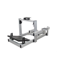 Cockpit de simulation de course personnalisé Fanatec DD Pro, simulateur de course fait maison, cockpit de conduite Langle, simulateur de course en aluminium