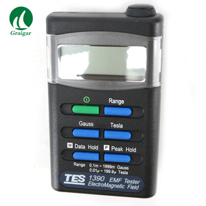 TES-1390 Détecteur de champ électromagnétique professionnel EMF <span class=keywords><strong>Gauss</strong></span>, détecteur d'ondes électromagnétiques, plage de mesure 200 / <span class=keywords><strong>2000</strong></span> milli-<span class=keywords><strong>gauss</strong></span> - Product Image 4