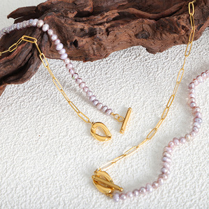 <span class=keywords><strong>Collar</strong></span> de <span class=keywords><strong>Perlas</strong></span> de Agua Dulce Naturales Moradas para Mujer, <span class=keywords><strong>Cadena</strong></span> de Alta Calidad para <span class=keywords><strong>Hombre</strong></span> y Mujer - Product Image 4