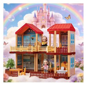 Plastic <b>Doll</b> House DIY Assembly Model with Furniture Accessories Miniature Scene Creative Gift Toy - Product Image 6