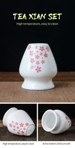 Juego de Tazas de Cerámica Tradicionales Chinas para Té Matcha, con Soporte para Batidor, Cuchara y Cesta, Regalo para Bodas y Cumpleaños - Product Image 5